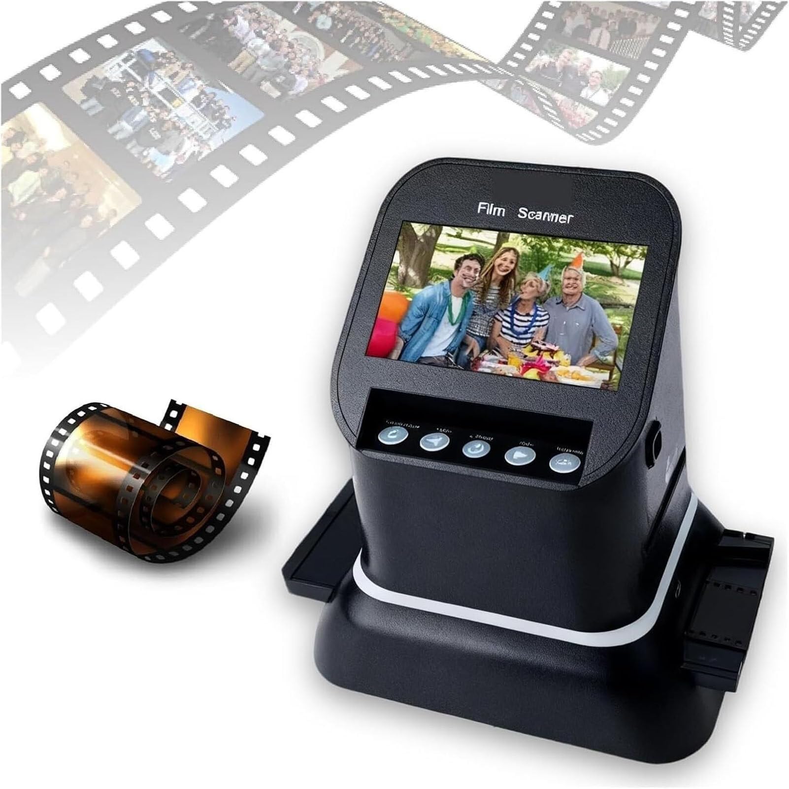 Convertisseur de Films numériques, Scanner de Films 22 MP pour Films 35 mm et Moyen Format 120 - Numérisez Vos négatifs et Diapositives en Haute résolution
