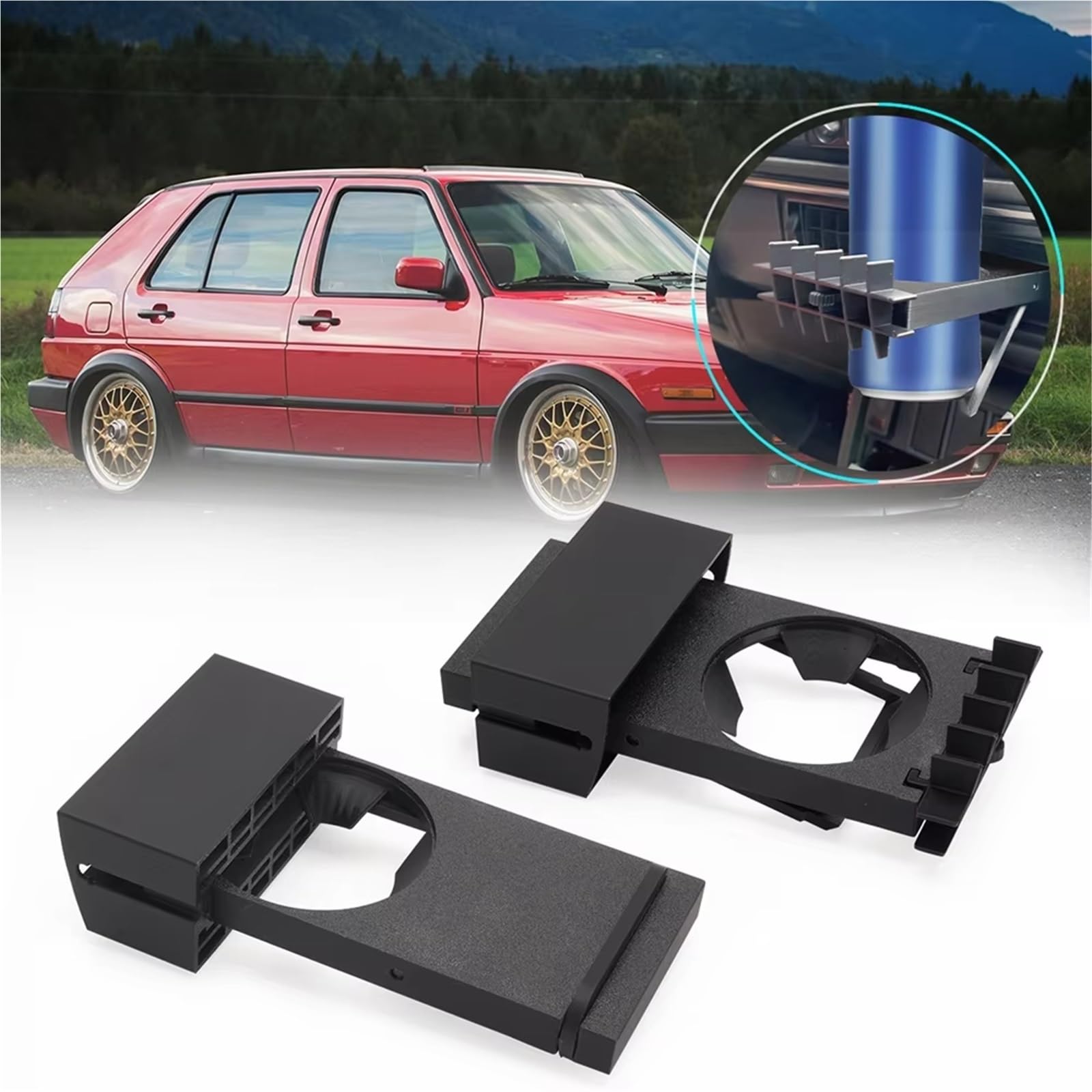 Consolle Portabevande Compatibile Con Per Jetta MK2 1984 1985 1986 1987 1988 1989 1990 1991 1992 Portabicchieri Per Bevande Per Auto Multifunzionale Accessori Interni