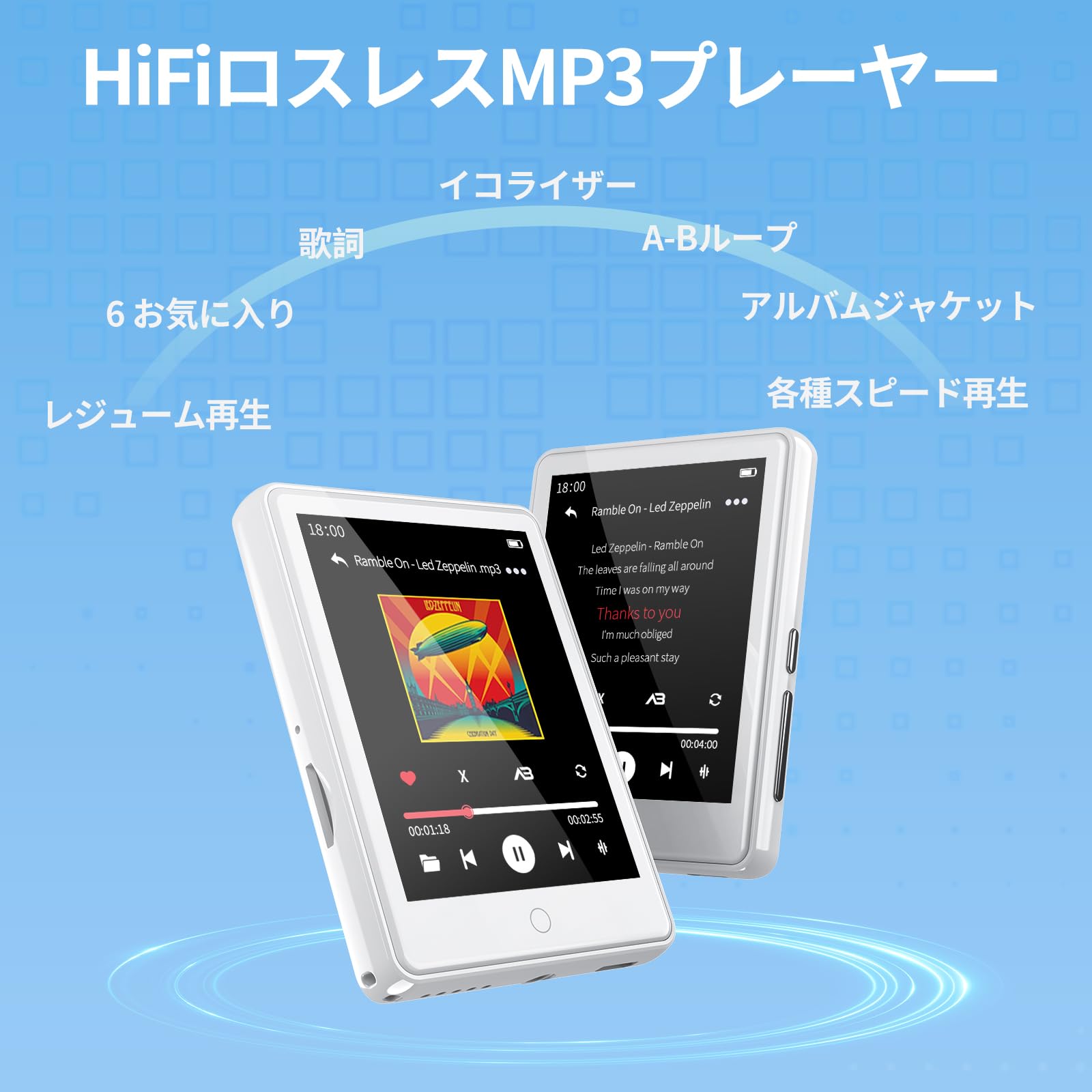 RUIZU M16 Android MP3プレーヤー 32GB SD128GB Amazon.co.jp: RUIZU 32GB MP3プレーヤー Bluetooth 5.3搭載、2.8