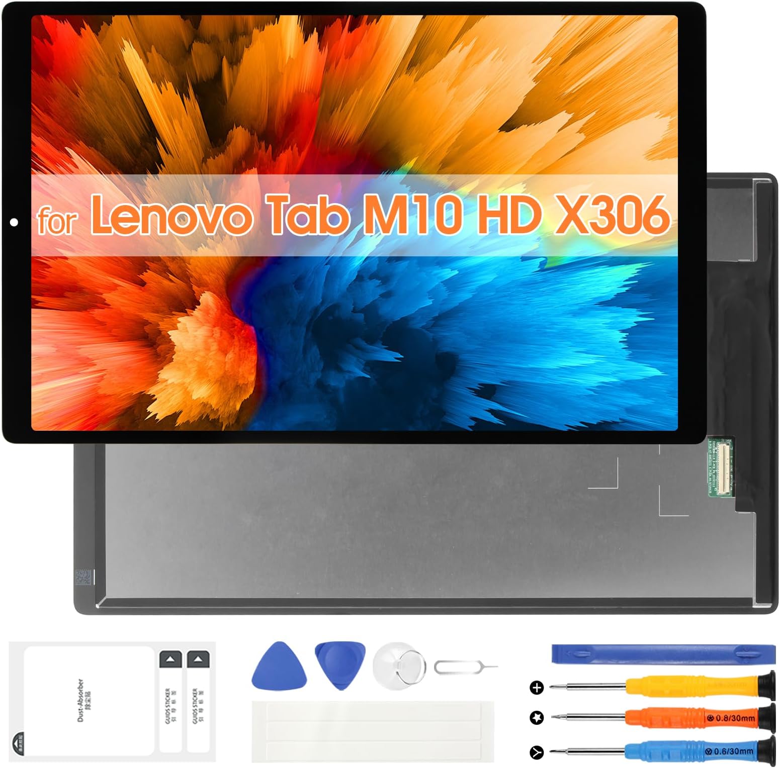 ARSSLY LCD Display for Lenovo Tab M10 HD Screen Replacement for Lenovo Tab M10 HD TB-X306 X306F 10.1 inch Touch Screen Digitizer Glass Assembly with Repair Parts