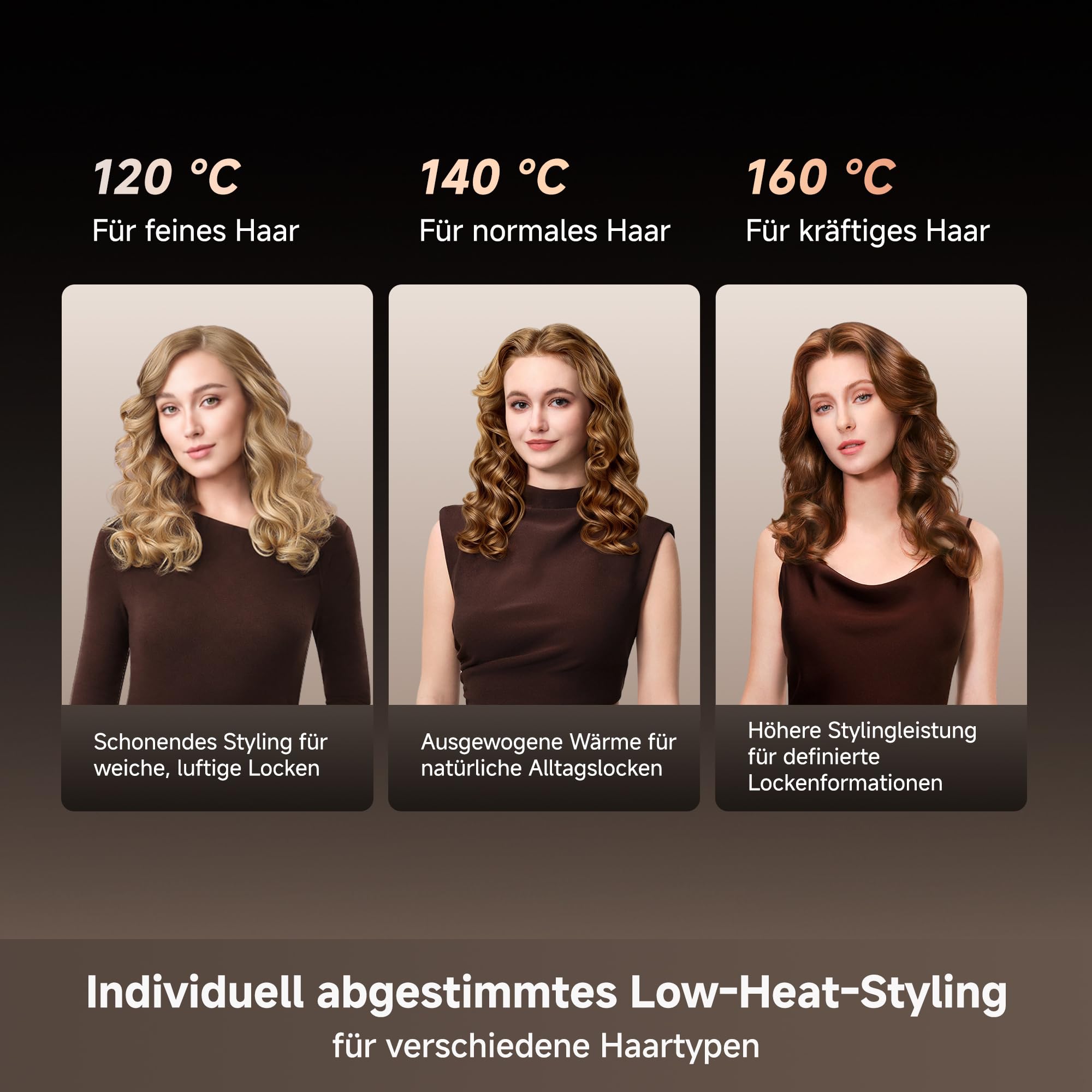 DREAME Air-Auto Lockenstab One-Touch Auto-Stylingfunktion, MCH-Heizsystem | 360° bidirektionales Lockenstyling, LED-Anzeige, NTC-Temperatursteuerung, 3 Heizmodi, Verhedderungsschutz, 2,8 m Kabel