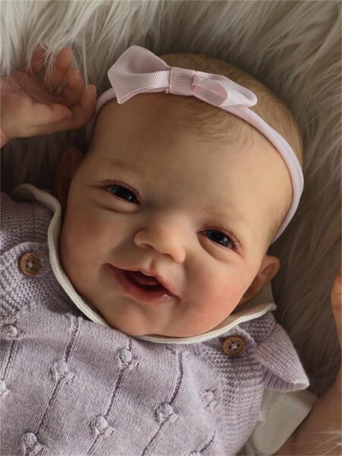 Anano Realistic Baby Doll Silicone Full Body Girl, 18 Inch Realistic Reborn Babys Dolls Silicone Full Body - Image 2
