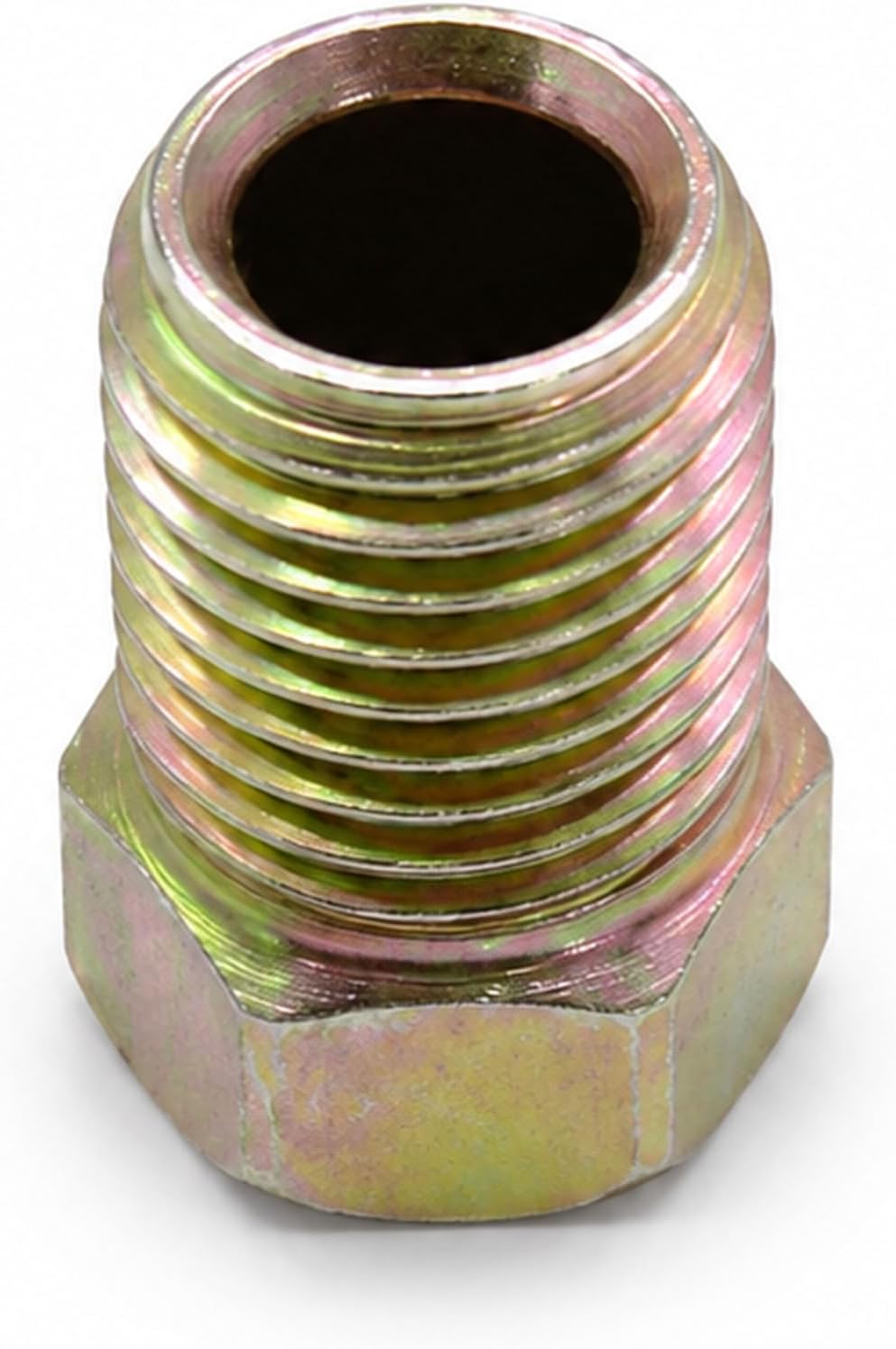 3/8-24 Inverted Flare Tube Nut Fittings for 3/16 Brake Line Tubing (20-Piece Set) Premium Gold Zinc Plated Brake Line Hardware