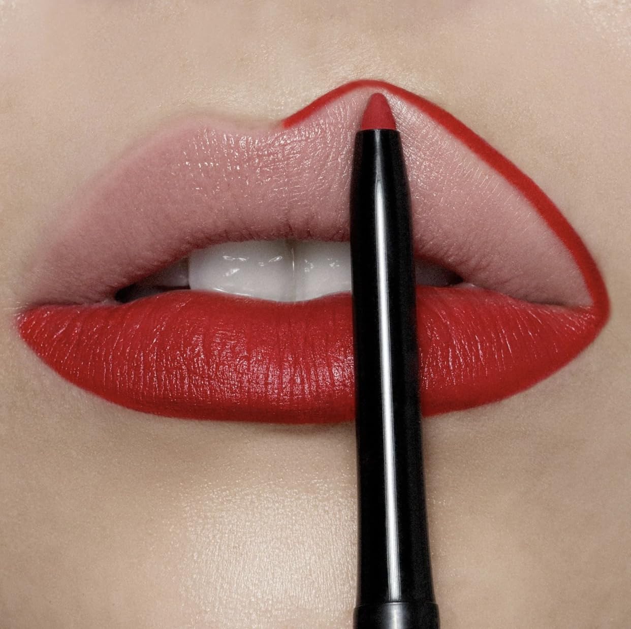 ONE ROSE RED RETRACTABLE LIP LINER Creamy Smooth Formula High Pigmented Professional Makeup Long Lasting Waterproof Twist Up Mechanical Automatic Lip Color Pencil 1 ONE ROSE RED RETRACTABLE LIP LINER Creamy Smooth Formula High Pigmented Professional Makeup Long Lasting Waterproof Twist Up Mechanical Automatic Lip Color Pencil
