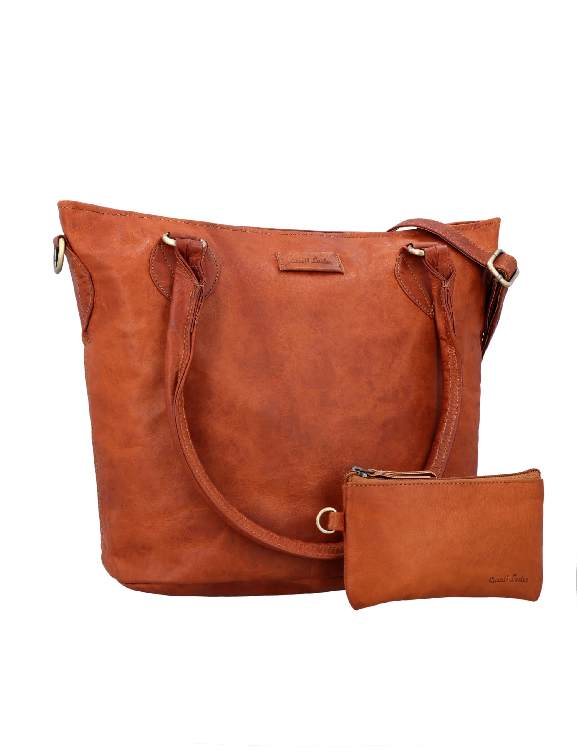 Gusti Leder Bolso de mujer Therese New | Bolso bandolera hecho a mano para mujer de piel para el día a día y la oficina | Compartimento AirTag y práctico compartimento de compartimentos