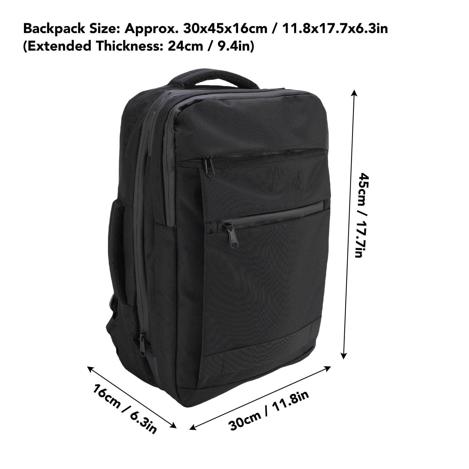 aqxreight Mochila de Compresión Al Vacío con Bomba Mochila de Viaje Expandible de Gran Capacidad para el Trabajo y Uso Diario Diseño con Compartimentos de Almacenamiento Organizados