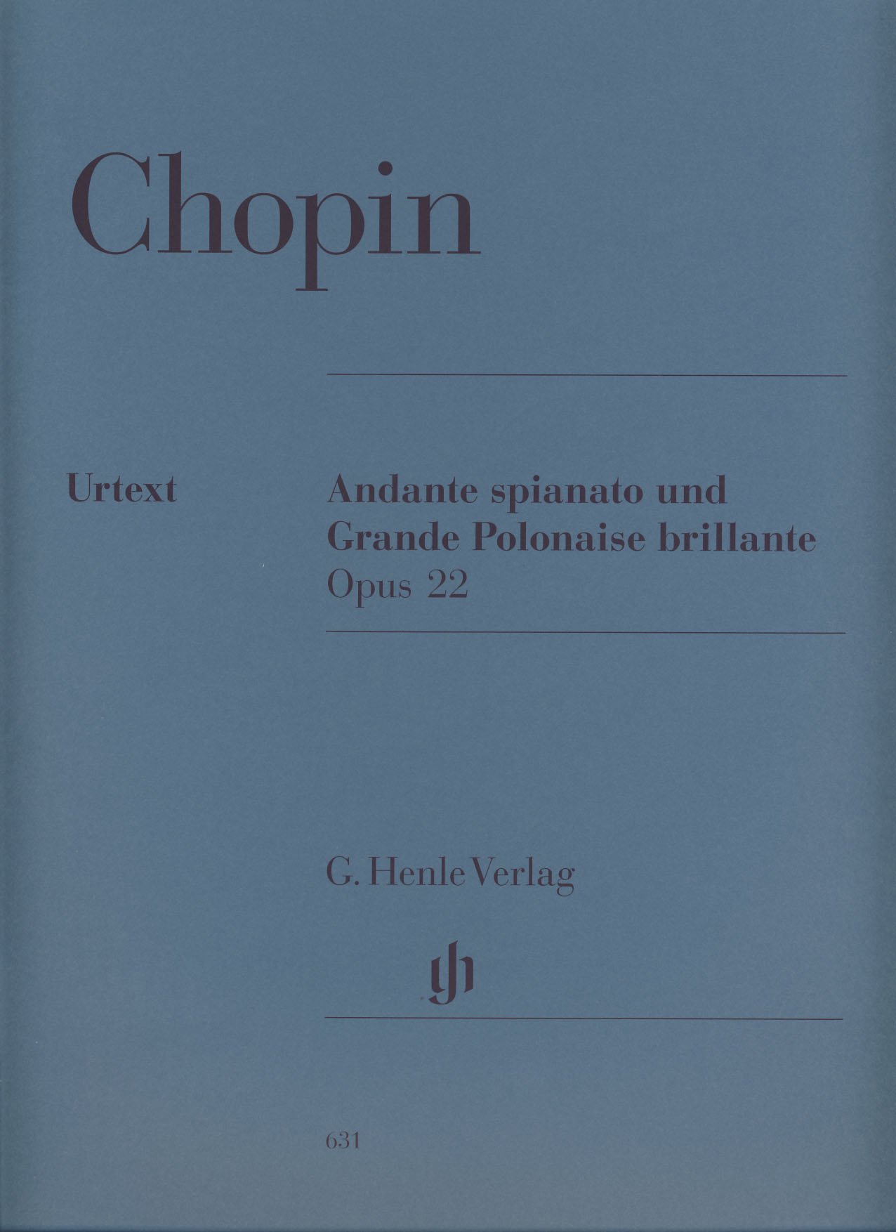 Andante spinato and Grande Polonaise Brillante E flat major op.22 - piano - (HN 631): Instrumentation: Piano solo