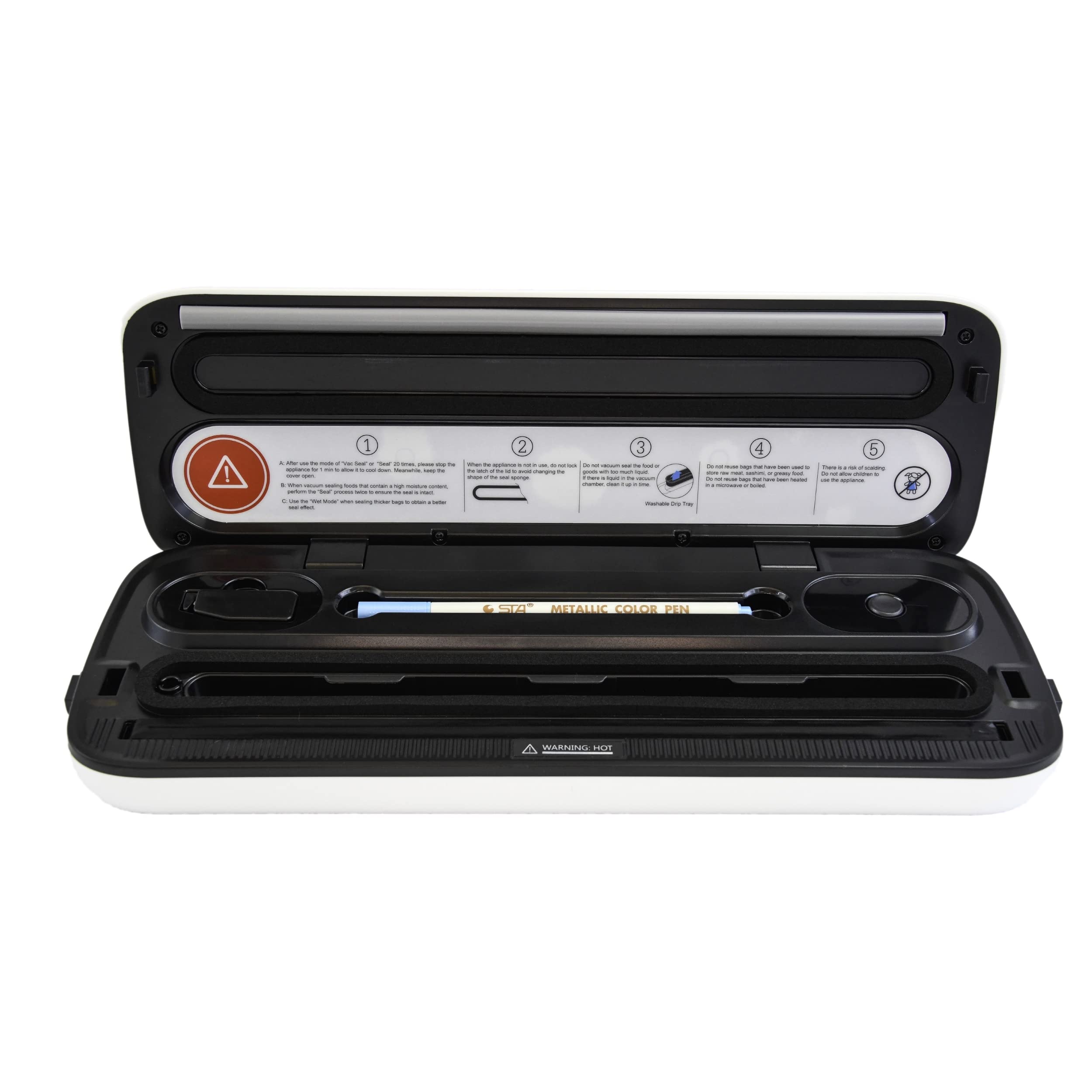 Machine de mise sous vide alimentaire | appareil Multifonctions qualité professionnelle | Kit complet | Emballage, conservation en sachets | Accessoires Couvercle, Rouleau, Bouchon, Sacs, Inclus.