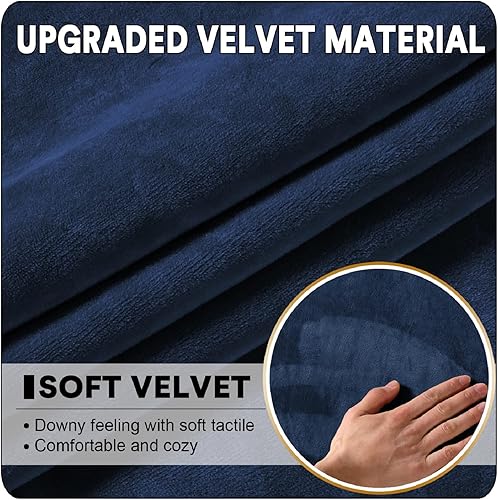 Miniatura 5 de 3 fundas de terciopelo para sofá seccional, funda elástica en forma de L, funda para sofá separada, funda de sofá, protector de muebles para sofá