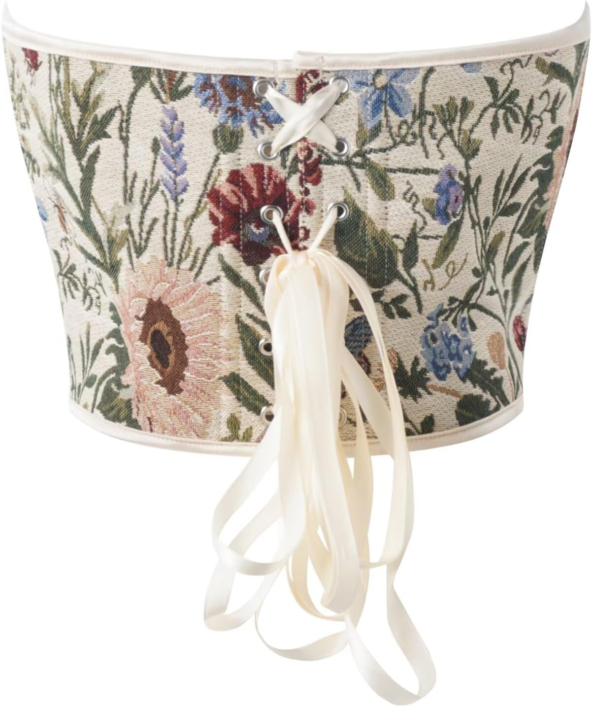 Floral Elegant Breathable Corset Top - Vintage Style Body Shaper for Women body shaping garment Lace up Lingerie - Image 2