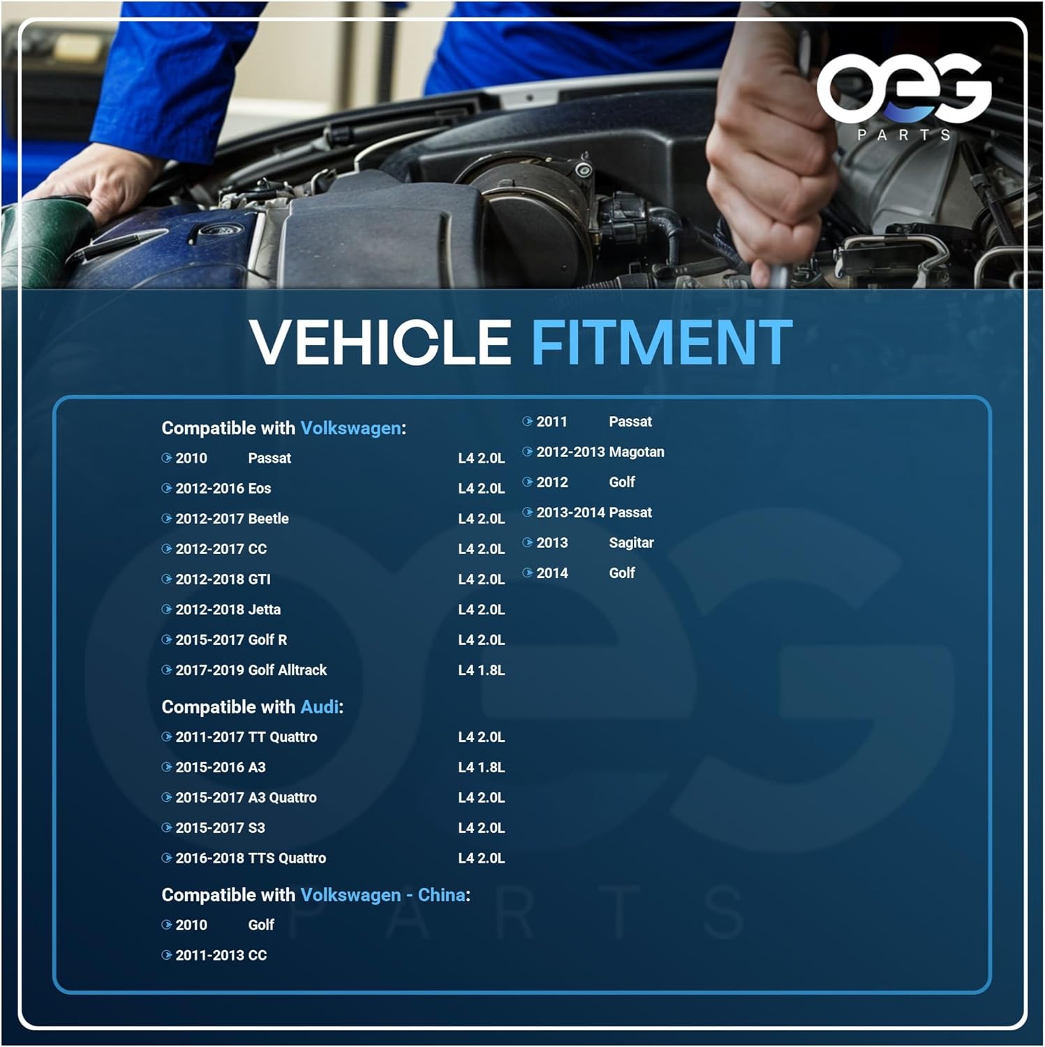 OEG Parts New Starter Compatible with A3 S3 1.8L 2.0L 2015-2017, TT 2.0L 2011-2017, Volkswagen Beetle 2.0L 12-17, CC 2.0L 12-17, Eos 2.0L 12-16 Jetta Golf GTI R Alltrack 1.8L 2.0L 14-18 02E-911-023S