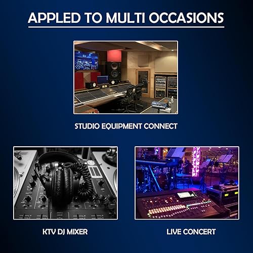 Miniatura 7 de HBU Paquete de 1 cable Speakon a 14 de 10 pies, 1 cable Speak-On macho a cable TS de 14 de pulgada y 0.250 in para altavoz, altavoz, amplificador,