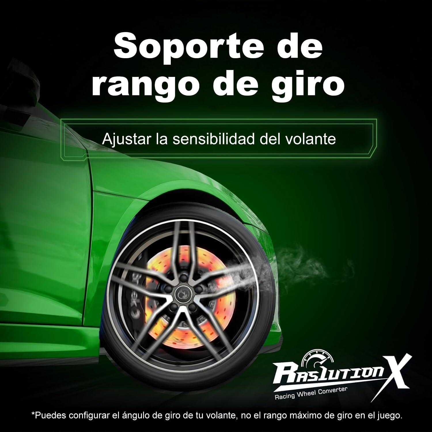 Mcbazel Brook Ras1ution X Converter para Volante de Carreras para Xbox Series X|S/Xbox One/Xbox 360, Soporta más de 60 Volantes, Retroalimentación de Fuerza Ajustable, Personalización Mediante App