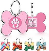 Vista 9 de Etiqueta de perro con código QR, etiquetas de perro personalizadas para mascotas, etiquetas de identificación personalizadas para perros y gatos