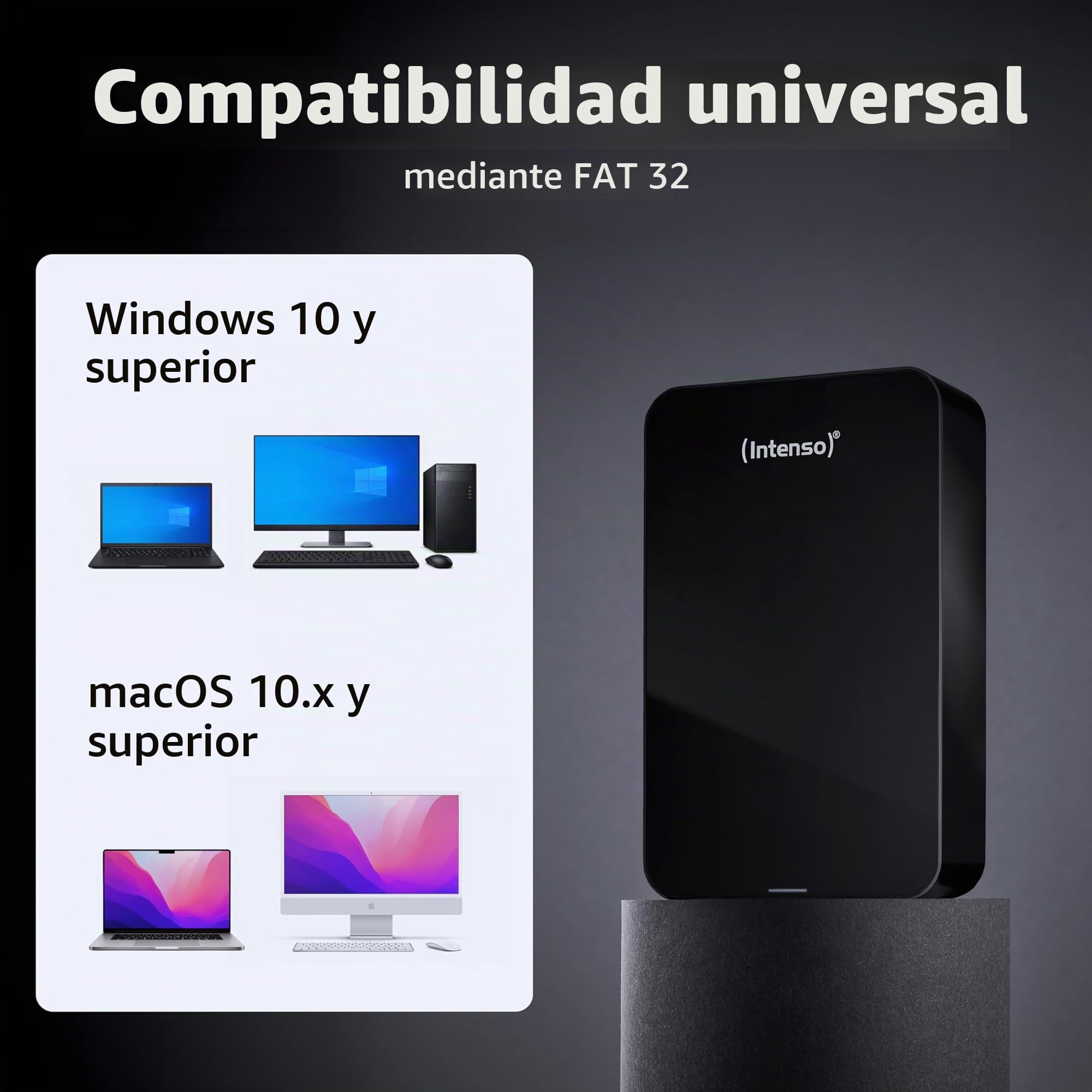 Intenso HDD Externo 6031516 8tb 3.5" USB 3.0 Negro