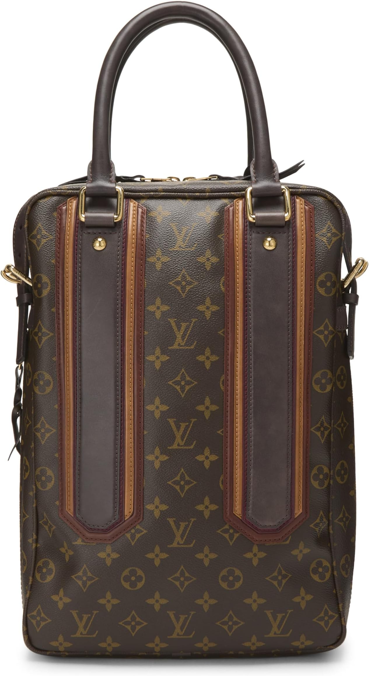 Pre-loved Monogram Canvas Bequia Porte-Documents Vertical, Brown