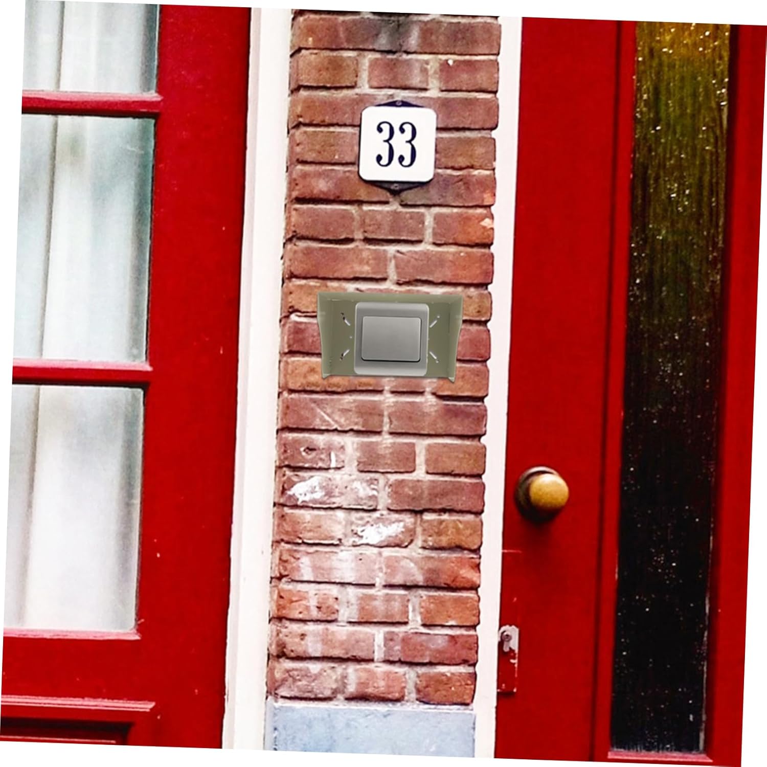 Doorbell Rain Cover Outdoor Protective Cover Socket Back Box for Outdoor Equipment