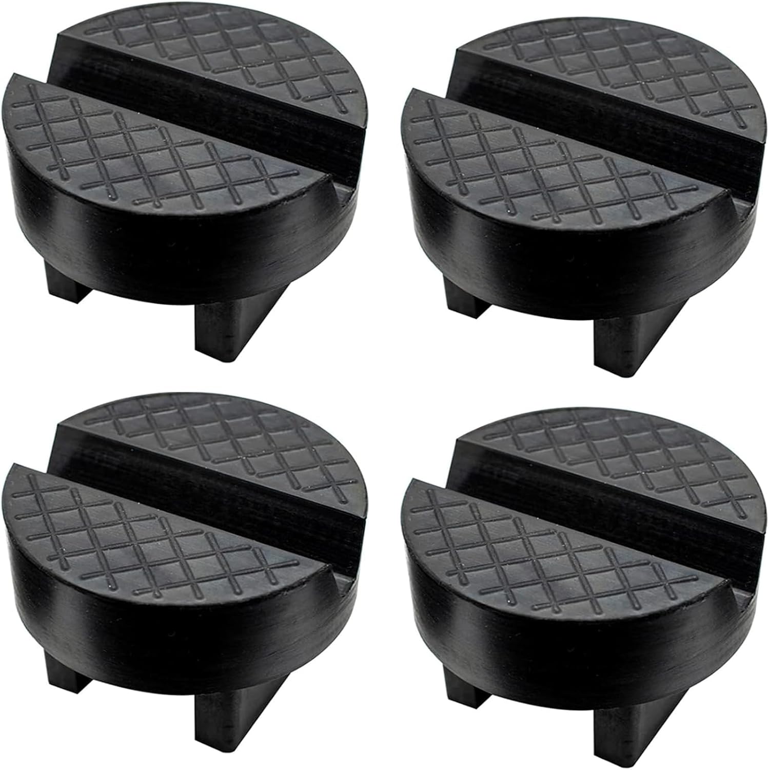 Universal Axle Jack Stand Pad Rubber Block Slotted Car Lift Frame Rail