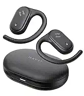 havit Open Ear Headphones, Over Ear Earbuds Bluetooth 5.4 Headphones, Comfort Fit Lightweight, Mic Clear Calls, 64H Playtime, IPX5 Waterproof Earhook Earbuds for Running, Cycling Workouts, Grey