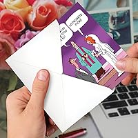 Vista 4 de NobleWorks Divertida tarjeta de felicitación de boda española con sobre de 5 x 7 pulgadas (1 tarjeta), felicitaciones, gracias cambiar todo