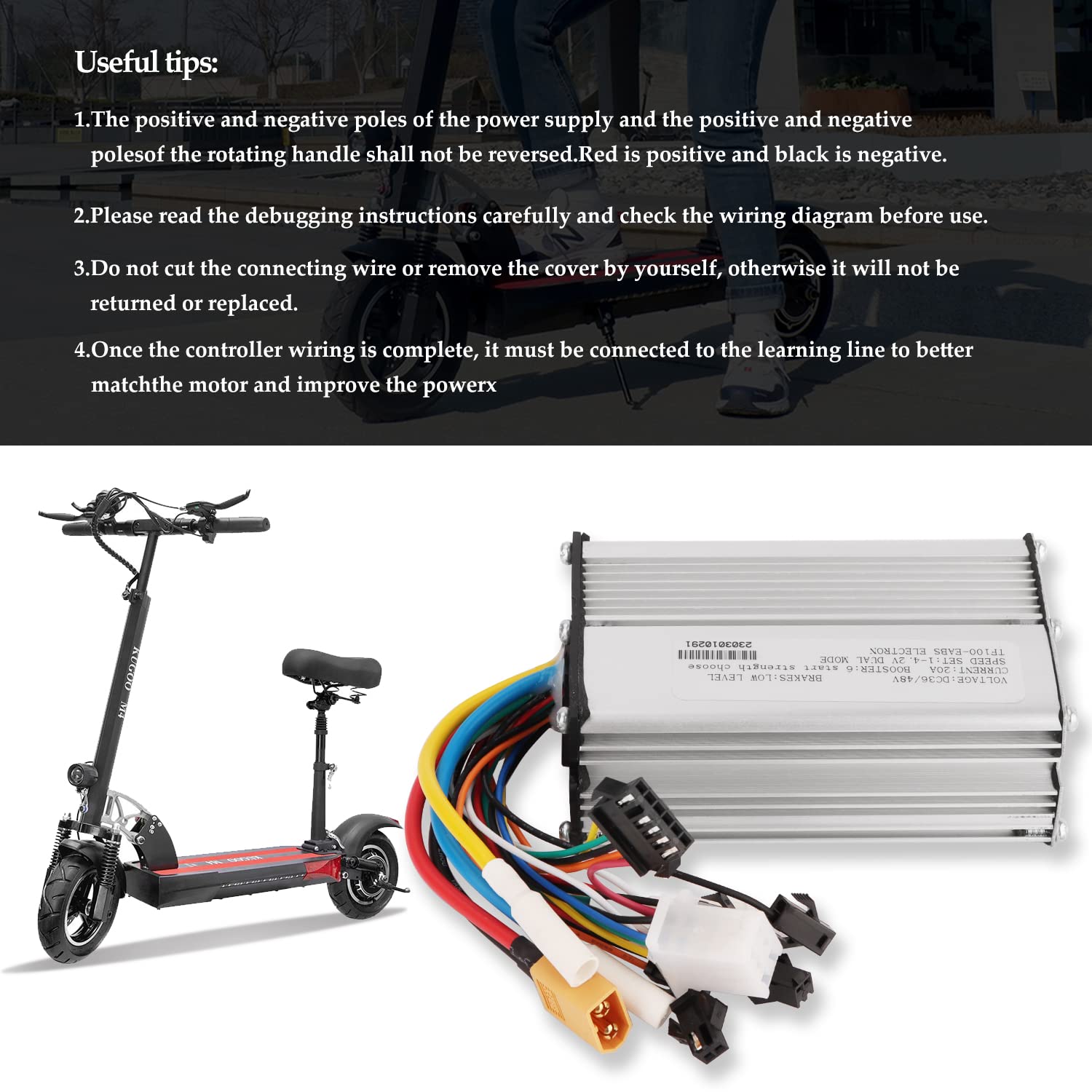 Cruscotto Scooter Acceleratore Pollice + Kit Controller Compatibile con Scooter Elettrico KUGOO M4 2 10 Pollici