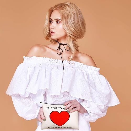 Miniatura 5 de Weewooday 4 piezas de regalos para profesores, bolsas de maquillaje, regalos de agradecimiento para mujeres, bolsa de cosméticos de agradecimiento