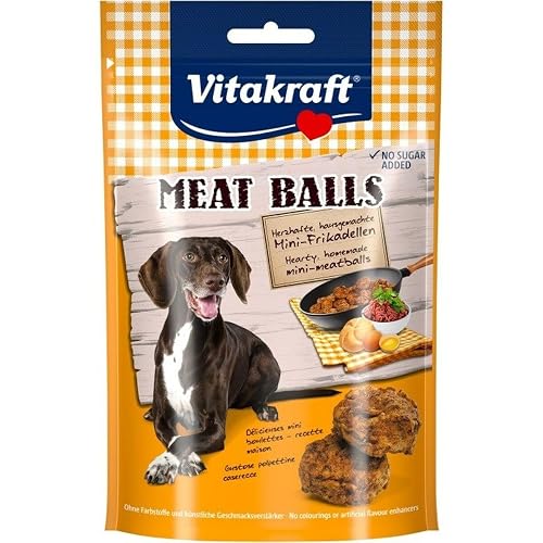 Vitakraft Meat Balls, golosinas para perros, mini albóndigas carnosas, como recompensa