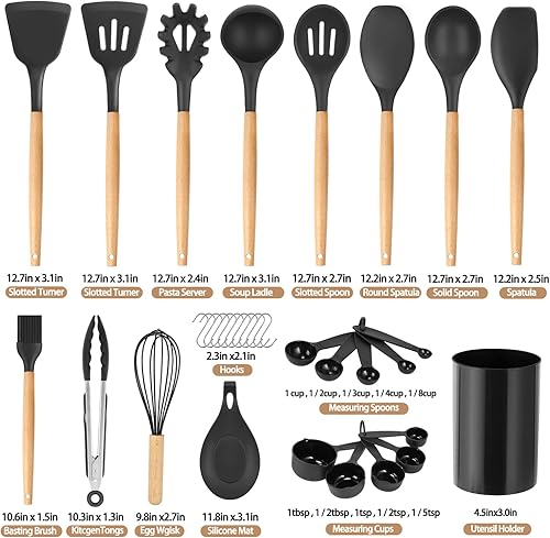 Miniatura 2 de Juego de utensilios de cocina de silicona de 33 piezas