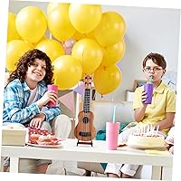 Vista 5 de Guitar Bracket Electric Guitar Stands Wooden Guitar Stand Bracket Guitar Violin Stand Foldable Floor Display Guitar Stand Holders (Brown) Ukeleles