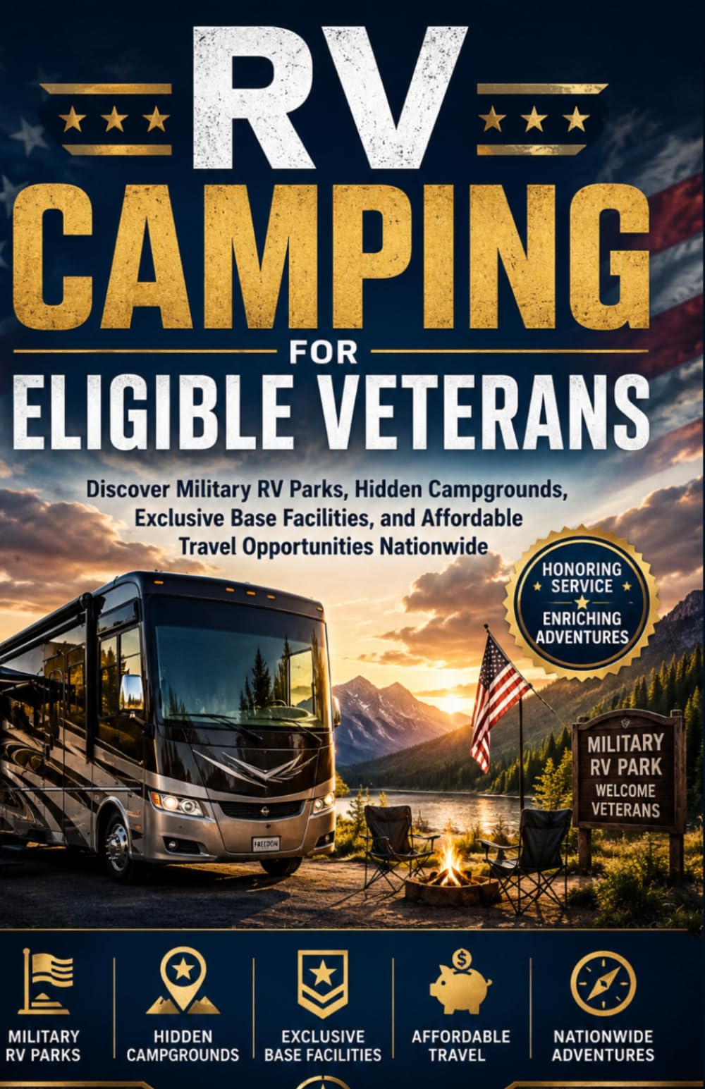 RV CAMPING FOR ELIGIBLE VETERANS: Discover Military RV Parks, Hidden Campgrounds, Exclusive Base Facilities, and Affordable Travel Opportunities Nationwide