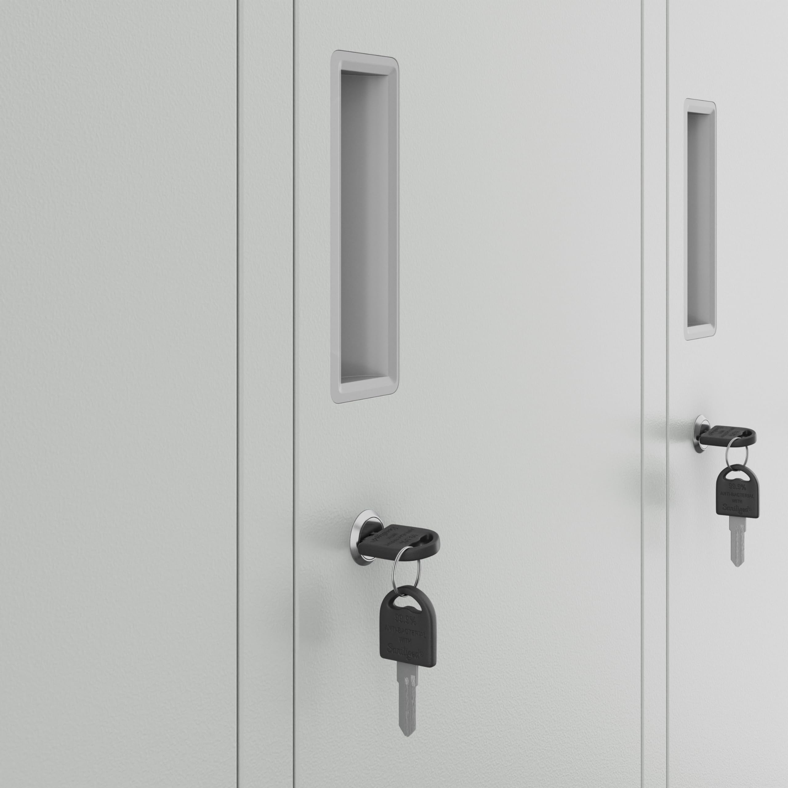 Jan Nowak Armoire Vestiaire Métallique 10 Casiers Verrouillables en Acier | Vestiaire professionnel en acier robuste, 10 casiers verrouillables avec tringle, ventilation et porte-étiquette.
