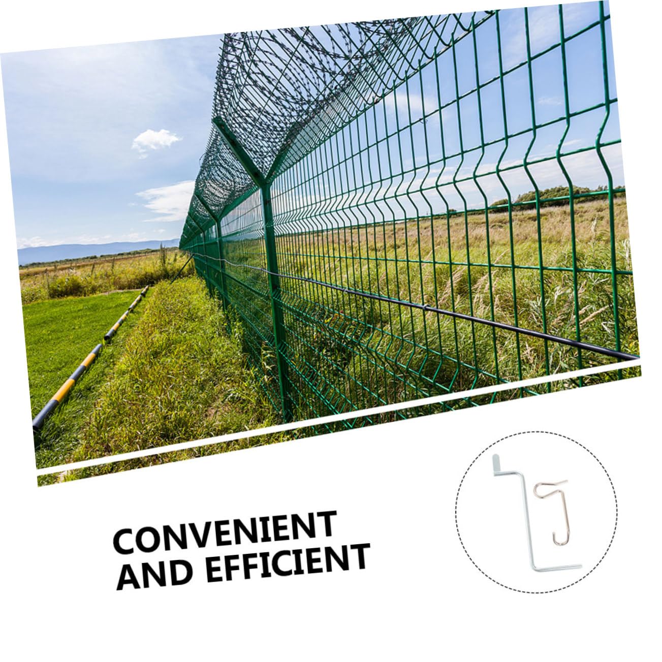 1set Stainless Steel Wire Tensioner Tool for Fencing Small Wire Tightener Fasteners Wrench Repair for Various Fence Types Convenient Box Packaging