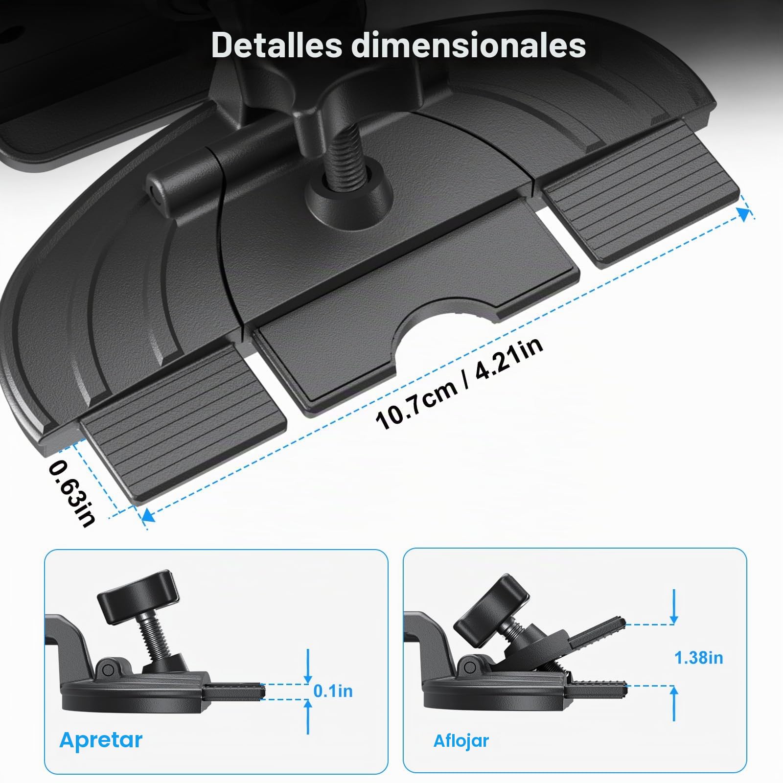 PLDHPRO Soporte para tablet CD ranura iPad Montaje para auto Universal delantero para automóvil adecuado para la navegación y reproducción de video en el automóvil 5.1-15.6 pulgadas