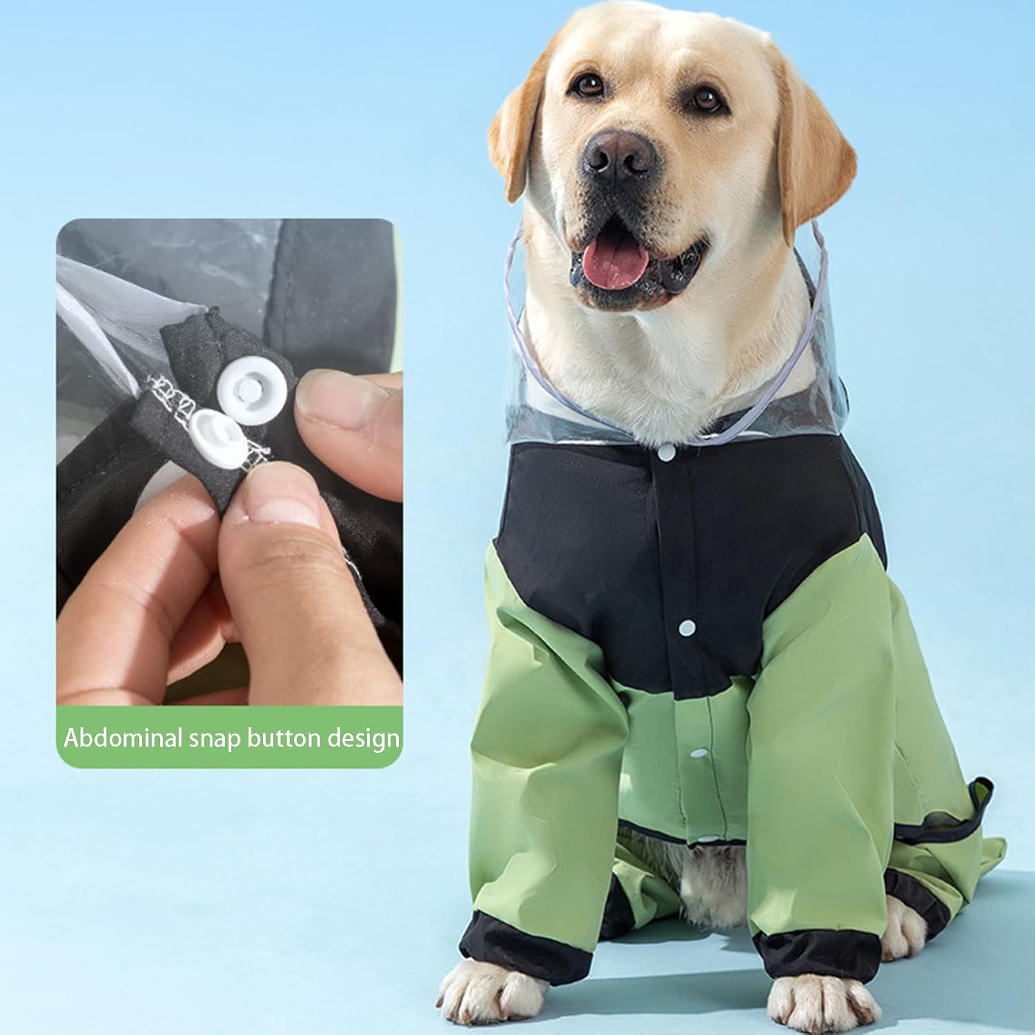 Rain Jacket for Dogs Large Dog Raincoat Waterproof for Medium and Large Dogs Such as Golden Retrievers Labradors Dobermans and Shepherds (Blue Yellow,8XL)