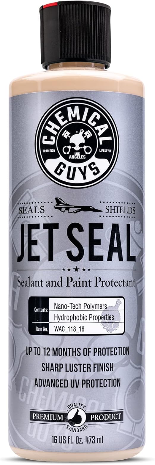 Chemical Guys WAC_118_16 JetSeal Anti-Corrosion Sealant and Paint Protectant, Safe for Cars, Trucks, SUVs, Motorcycles, RVs & More, (16 fl oz), White
