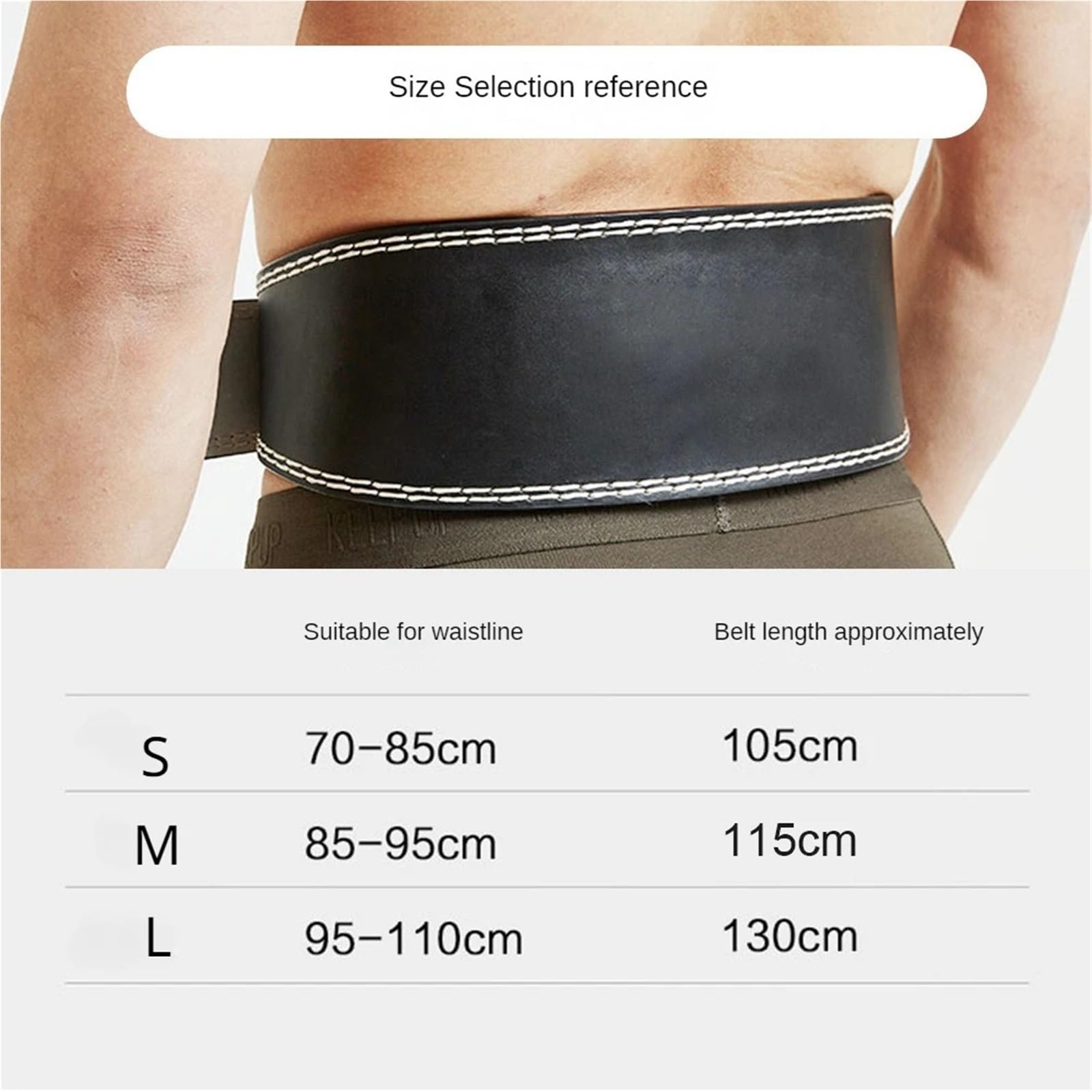 Ceinture D'HaltéRophilie Ceinture de Soutien de Taille en Cuir PU, Protection de Ceinture de Sport, Fitness, Squat Profond, Traction Dure, haltérophilie pour La Protection Lombaire