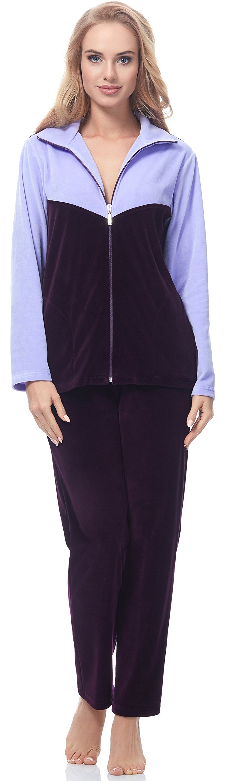 Merry Style Dres Damski z Weluru MSMG001 (Fioletowy(1725), M)