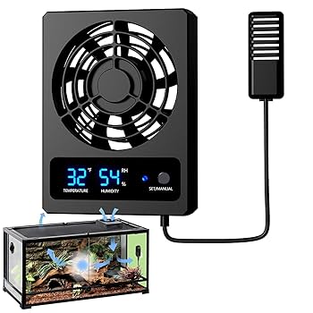 Amazon.co.jp: 爬虫類飼育用換気扇 - LED ディスプレイ付き