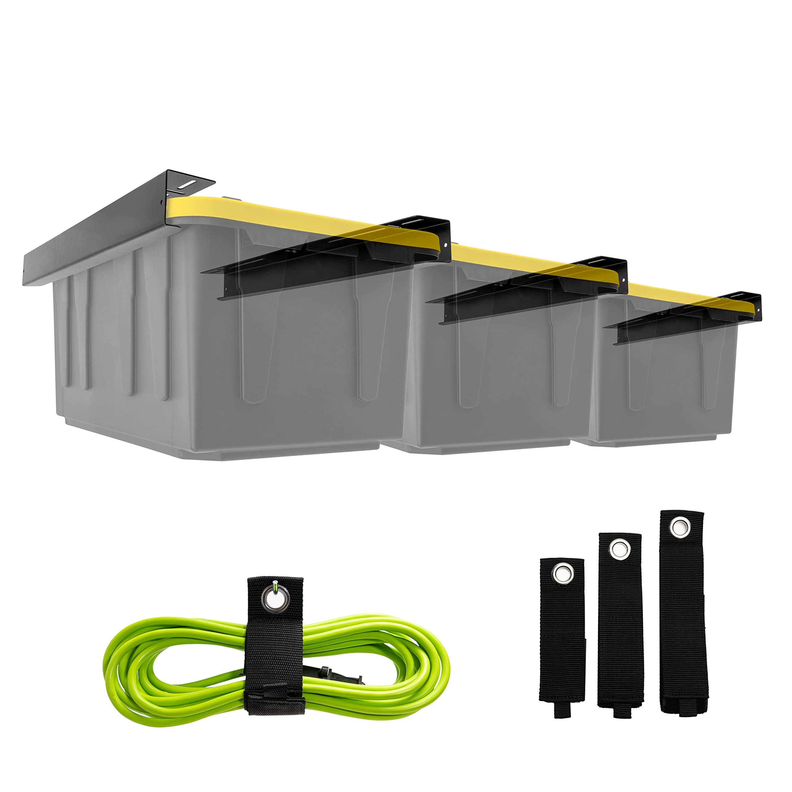 Buy 3 sets Ceiling Racks For Garage Storage Black Color, Overhead Garage Storage Rack, Overhead