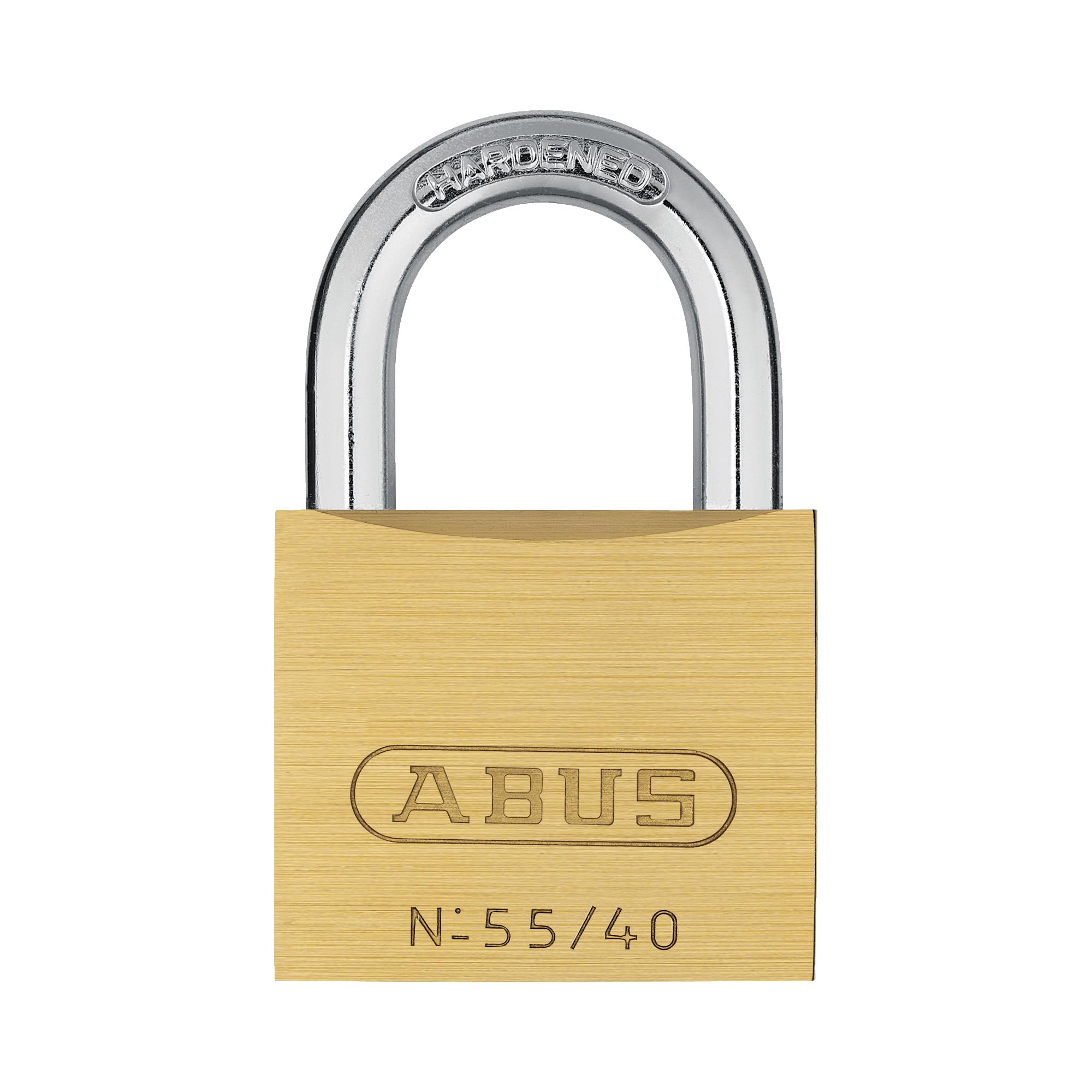 ABUS 55/40 Solid Brass Padlock with 2 Keys for School, Gym, Cabinet 1 1/2in (40mm) Wide, Keyed Alike (Keyed Different, 1)