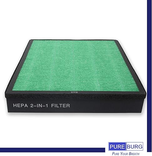Miniatura 5 de PUREBURG Juego de filtros de repuesto compatibles con Coway Airmega 400 400S purificador de aire, 1 paquete (2 filtros) H13 HEPA carbón activado