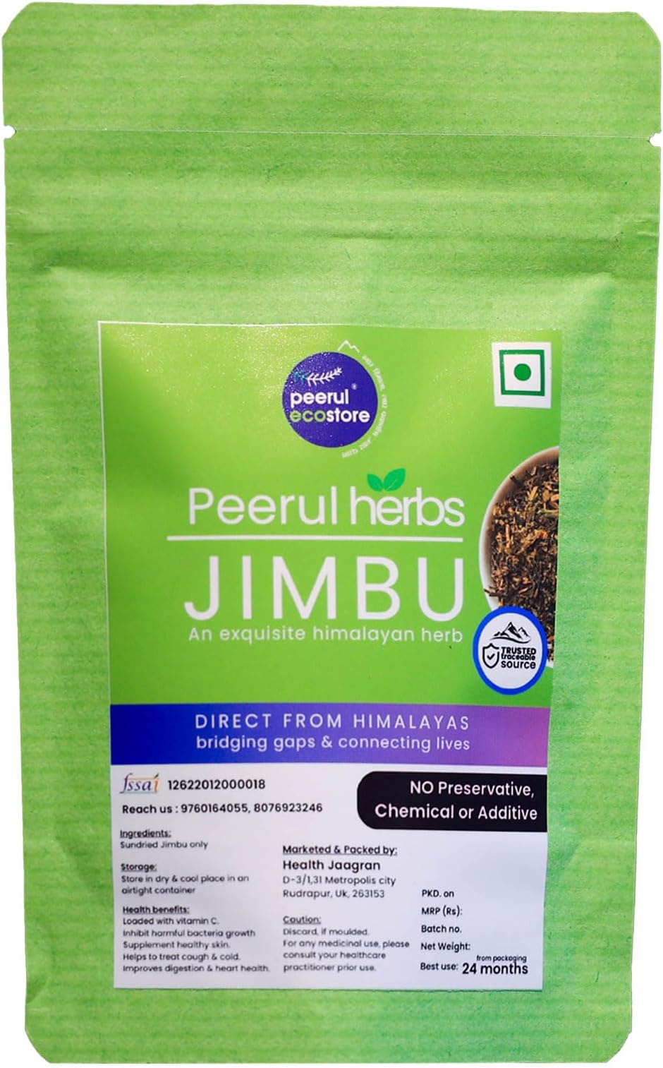 Peerul® Organic Pahari Jimbu/Faran (100% Natural & NO Added Chemical) (25 gm: pack of 1)