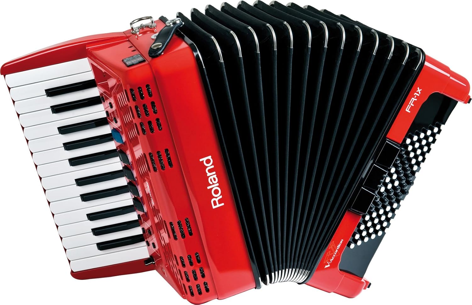 Roland FR-1XB Premium V-Accordion Lite with 62 Buttons and Speakers, Black