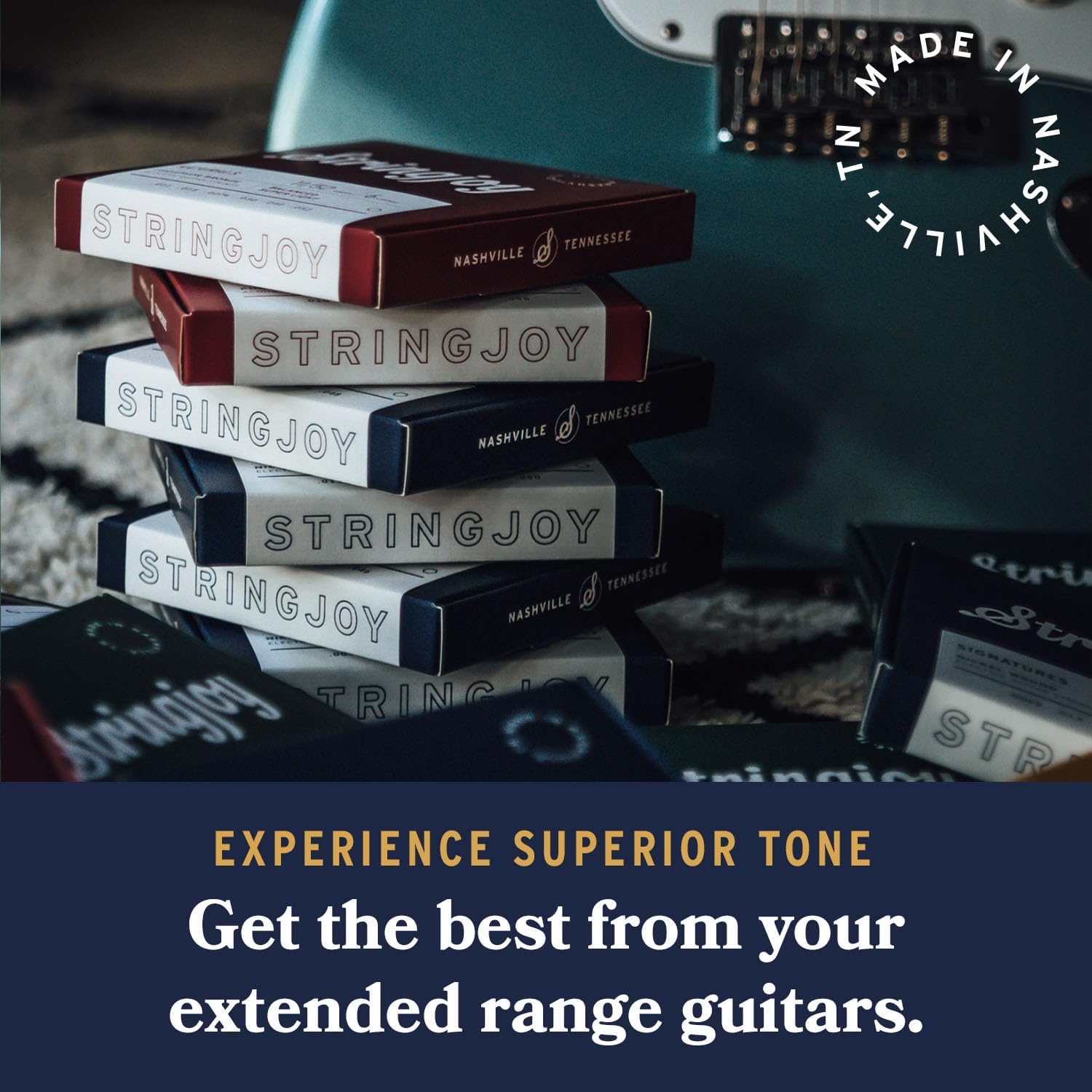 Stringjoy HVY137 7 String Signatures Nickel Electric Guitar Strings, (Heavy Bottom Extra Heavy Gauge, 13-74)