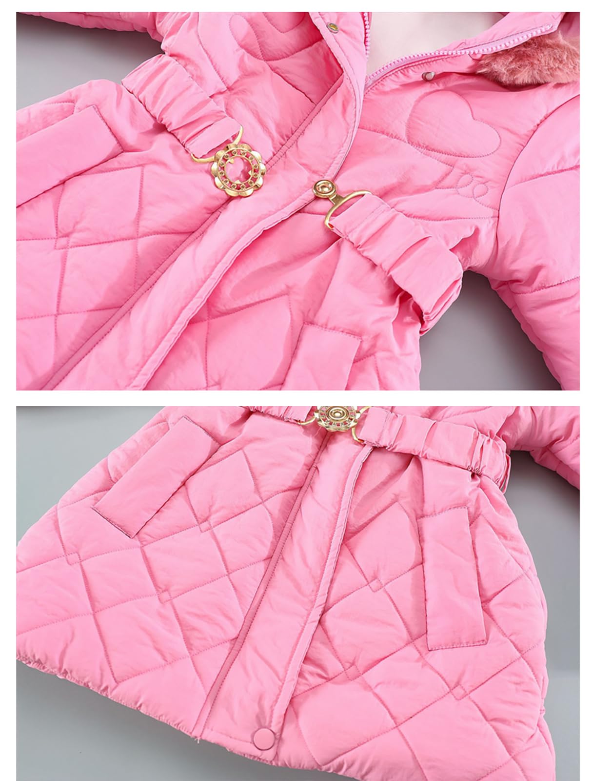 Cappotto da ragazza, piumino per bambini, giacca invernale con cappuccio, giacca a vento