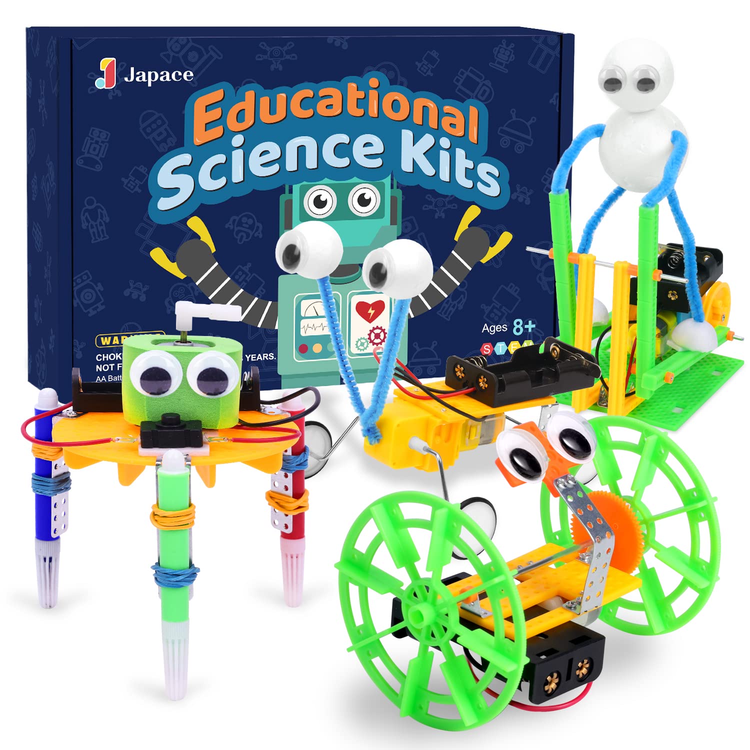 Buy Japace Robot Kit, Science Experiment Kit for Kids, 4 Sets STEM