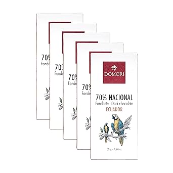 Domori - Single Origins Chocolate Bundles Ecuador 70%, 5 Pack