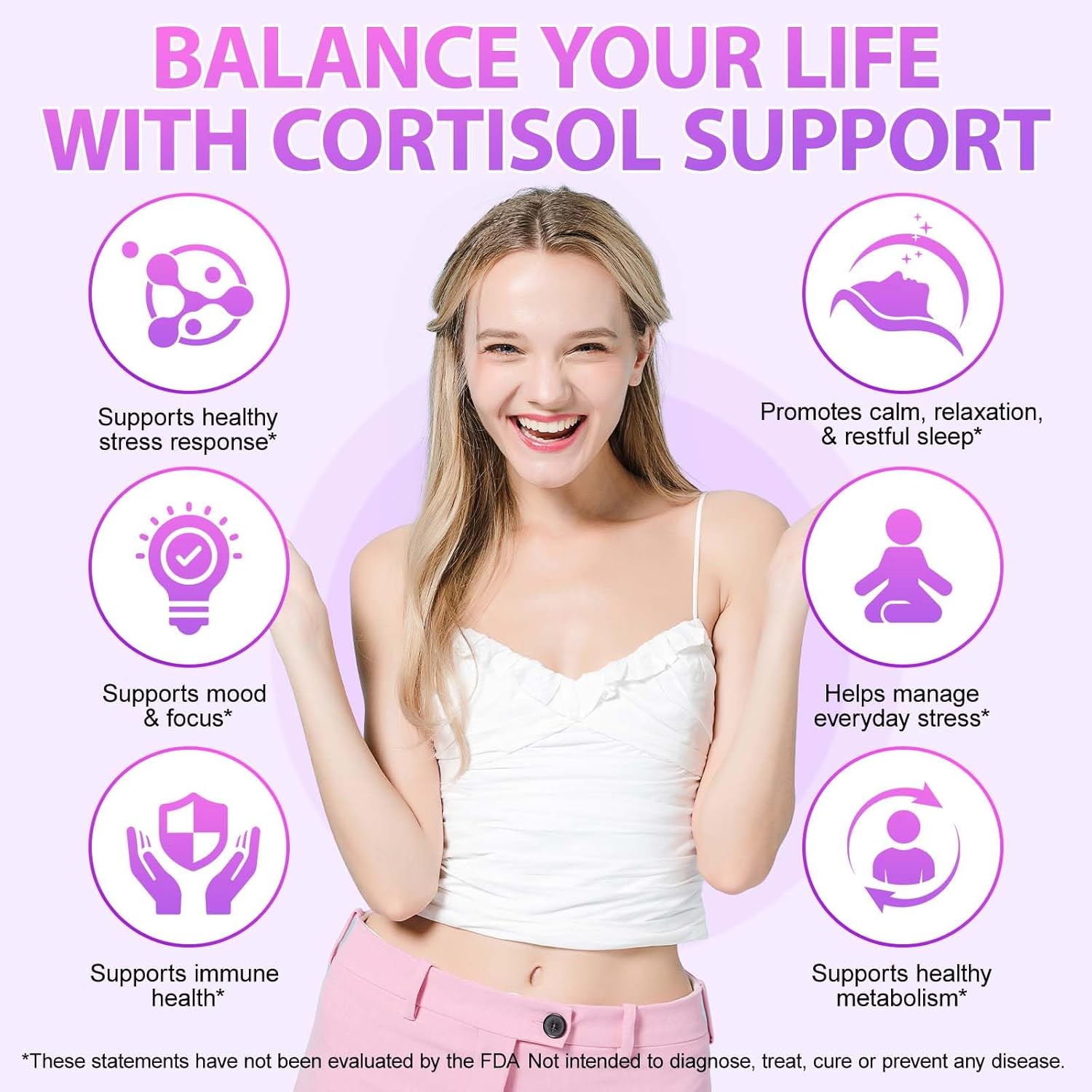 Cortisol Supplements for Women & Men, 10-in-1 Cortisol Reducer Manager Lower w. Magnesium Ashwagandha L-Theanine Vitamin C & D, Liquid Cortisol for Sleep Support & Stress Relief, 2 FL.OZ - Image 6