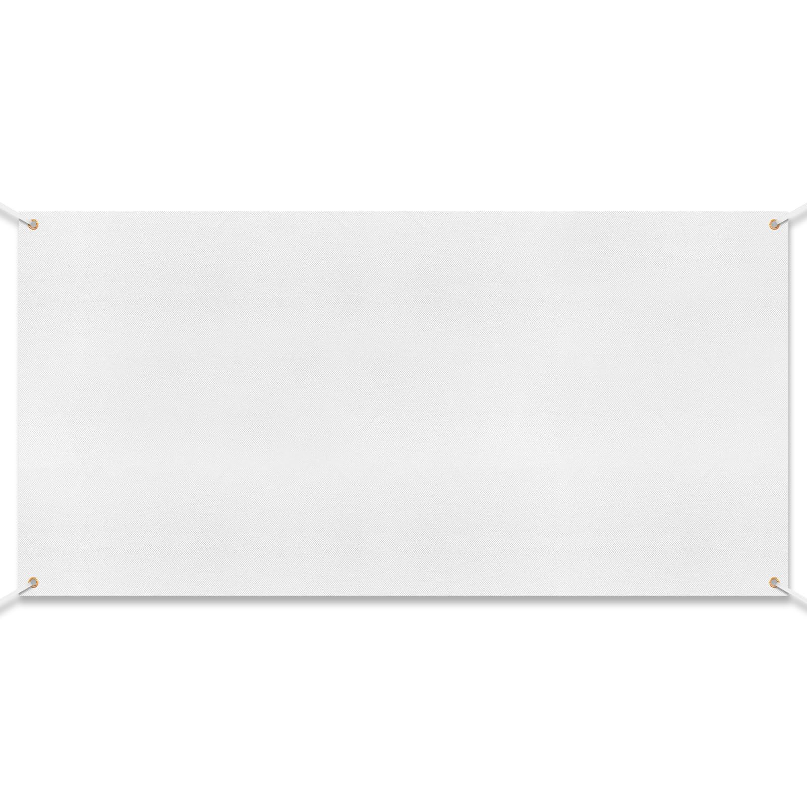 Zonon Blank Banner to Decorate Polyester Oxford Cloth,White,4 X 8 Feet