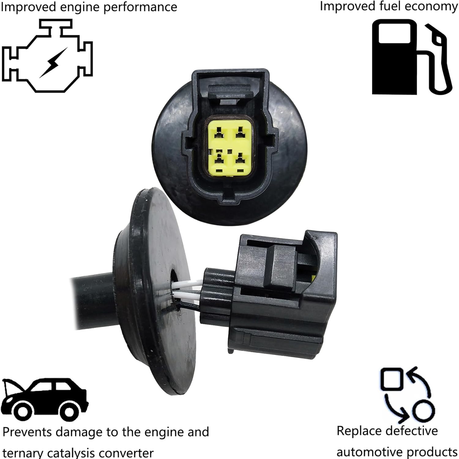 Dropwater Dowmstream Oxygen Sensor Compatible with Mitsubishi Outlander 2.4L Outlander Sport 2.0L Rear O2 Sensor 234-4114